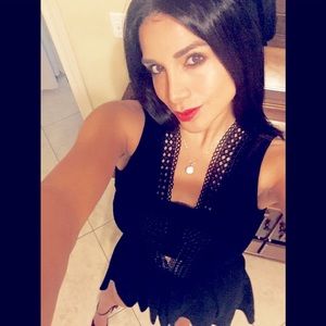 🚨SOLD🚨GIANNI BINI  black fit and flare dress